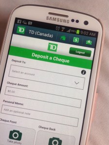TD Canada Mobile App - Deposit